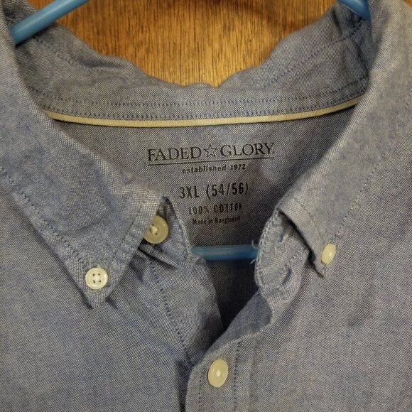 "French blue" 3XL Faded Glory long sleeve shirt - Picture 2 of 8